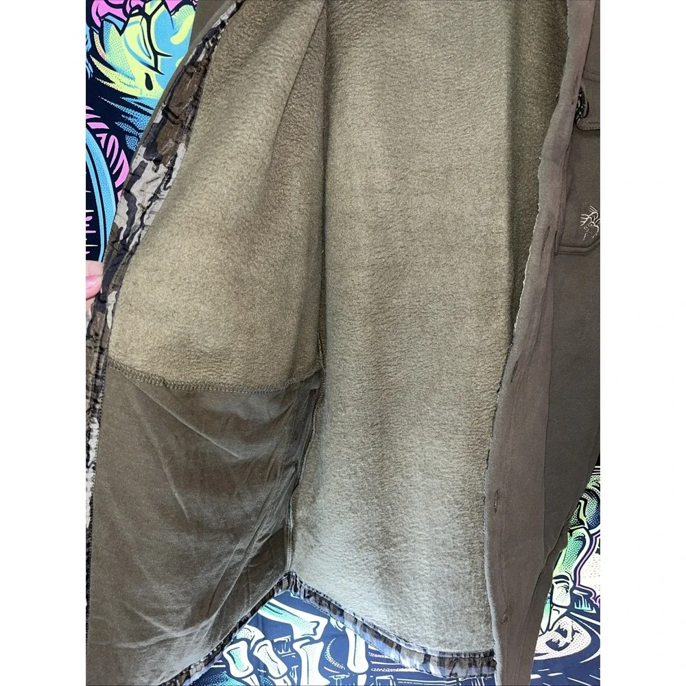 Legendary Whitetails Men's High Caliber Quilted Shirt Jacket Sz S Military Green